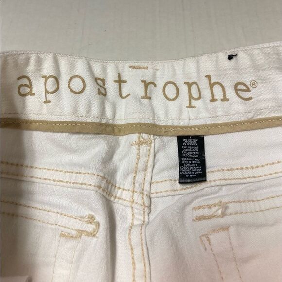 APOSTROPHE, Women’s jeans, white, size 8 - Picture 5 of 11
